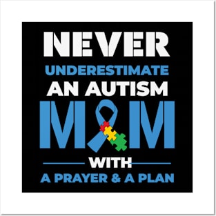 Autism Mom Prayer Autism Awareness Gift for Birthday, Mother's Day, Thanksgiving, Christmas Posters and Art